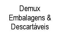 Logo Demux Embalagens & Descartáveis em Canudos