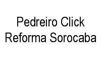 Logo Pedreiro Click Reforma Sorocaba em Conjunto Habitacional Júlio de Mesquita Filho