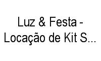 Logo Luz & Festa - Locação de Kit Som E Iluminação em Centro de Vila Velha