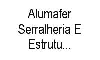 Logo Alumafer Serralheria E Estrutura Metálica em Mangueira
