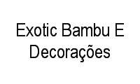 Logo Exotic Bambu E Decorações em Tijuca