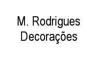 Logo M. Rodrigues Decorações em Vila Tibério