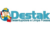 Logo Desentupidora e Limpa Fossas Destak