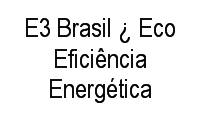 Logo E3 Brasil ¿ Eco Eficiência Energética em Campo Belo