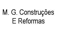 Logo M. G. Construções E Reformas
