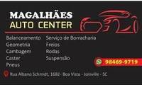 Logo Auto Center e Borracharia Magalhães