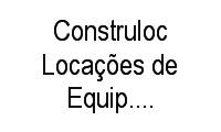 Logo Construloc Locações de Equip. P/ Constr. Civil
