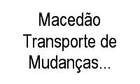 Logo Macedão Transporte de Mudanças E Cargas Ltda em Patagônia
