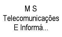 Logo M S Telecom em Boqueirão