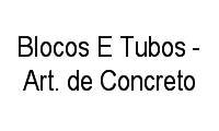 Logo Blocos E Tubos - Art. de Concreto em Distrito Industrial