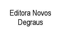 Logo Editora Novos Degraus em Ouro Verde
