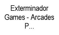 Logo Exterminador Games - Arcades Profissionais em Itapuã