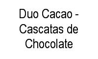 Logo Duo Cacao - Cascatas de Chocolate em Água Verde