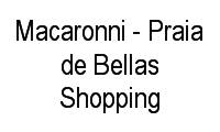 Logo Macaronni - Praia de Bellas Shopping em Praia de Belas
