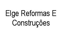 Logo Elge Reformas E Construções em Leblon