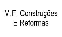 Logo M.F. Construções E Reformas