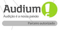 Logo Audium - Parceiro Autorizado  Aparelhos Phonak - Audiokling em Centro