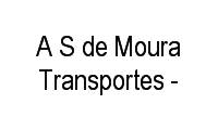 Logo A S de Moura Transportes - em Pinheiros