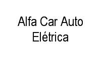 Logo Alfa Car Auto Elétrica em Saguaçu