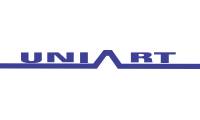 Logo Uniart Brindes Promocionais em Alto Lage
