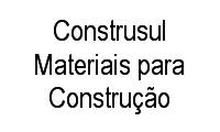 Logo Construsul Materiais para Construção em Cidade do Lobo