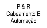 Logo P & R Cabeamento E Automação