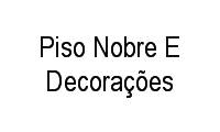 Logo Piso Nobre E Decorações em Santa Cruz Industrial