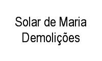 Logo Solar de Maria Demolições em Santa Lúcia