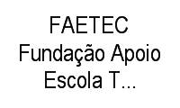 Logo FAETEC Fundação Apoio Escola Tec Rio de Janeiro em São Cristóvão