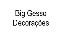 Logo Big Gesso Decorações em Quintino Cunha