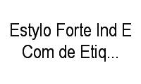 Logo Estylo Forte Ind E Com de Etiquetas Auto Adesivas em Vila Laís