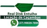 Logo Real Disk Entulho e Locação de Caçambas - Coleta de Entulho Serra Vitória e Região