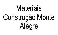Logo Materiais Construção Monte Alegre em Vila Brasilândia