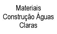 Logo Materiais Construção Águas Claras em Primeiro de Maio