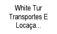 Logo White Tur Transportes E Locaçao de Veículos em Jardim Floresta