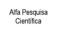 Logo Alfa Pesquisa Científica em Centro I