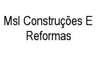 Logo Msl Construções E Reformas
