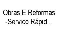 Logo Obras E Reformas-Servico Rápido E Limpo em Recreio dos Bandeirantes