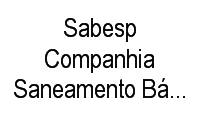 Logo Sabesp Companhia Saneamento Básico do Estado São Paulo em Pinheiros