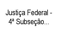 Logo Justiça Federal - 4ª Subseção Judiciária - Santos em Centro