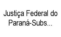 Logo Justiça Federal do Paraná-Subseção de Ponta Grossa em Centro