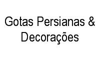 Logo Gotas Persianas & Decorações em Ponta Aguda