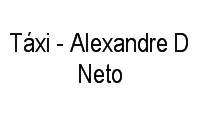 Logo Táxi - Alexandre D Neto