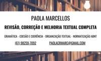 Logo Paola Marcellos - Revisão & Correção Textual em Ponte Alta Norte (gama)