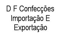Logo D F Confecções Importação E Exportação
