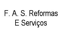 Logo F. A. S. Reformas E Serviços em Jorge Teixeira