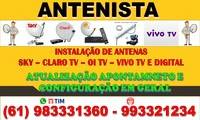 Logo Antenista DF e Região Instalação Tv Digital, Tv a Cabo e Coletivas Em Geral em Paranoá