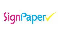 Logo SignPaper - Design Gráfico - Criação e Impressão