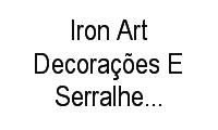 Logo Iron Art Decorações E Serralheria - Estruturas. em Seminário
