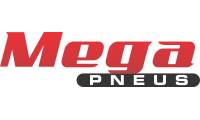 Logo Mega Pneus em Alto Maron